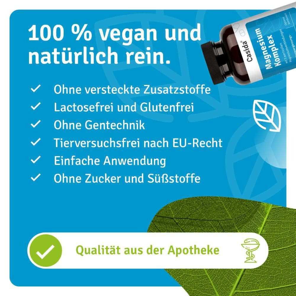 Blauer Hintergrund mit Text: 100 % vegan und natürlich rein. Ohne Zusatzstoffe, laktosefrei, glutenfrei, ohne Gentechnik, etc.