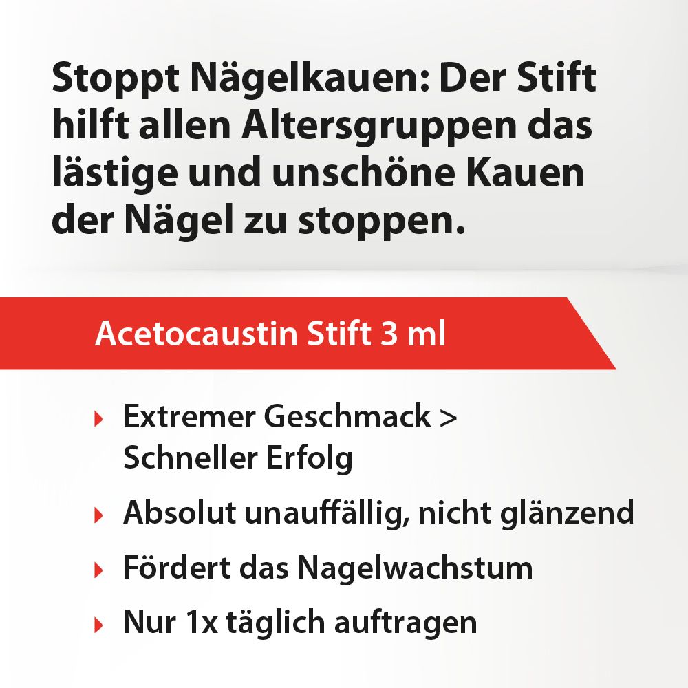 ACETOCAUSTIN Stift gegen Nägelkauen