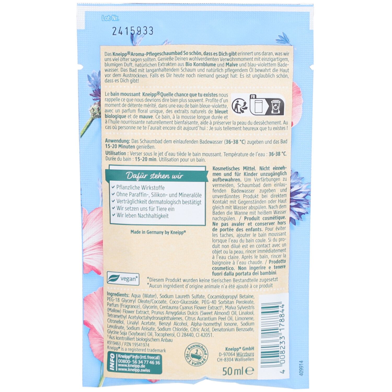 Kneipp® Aroma-Pflegeschaumbad So schön, dass es Dich gibt