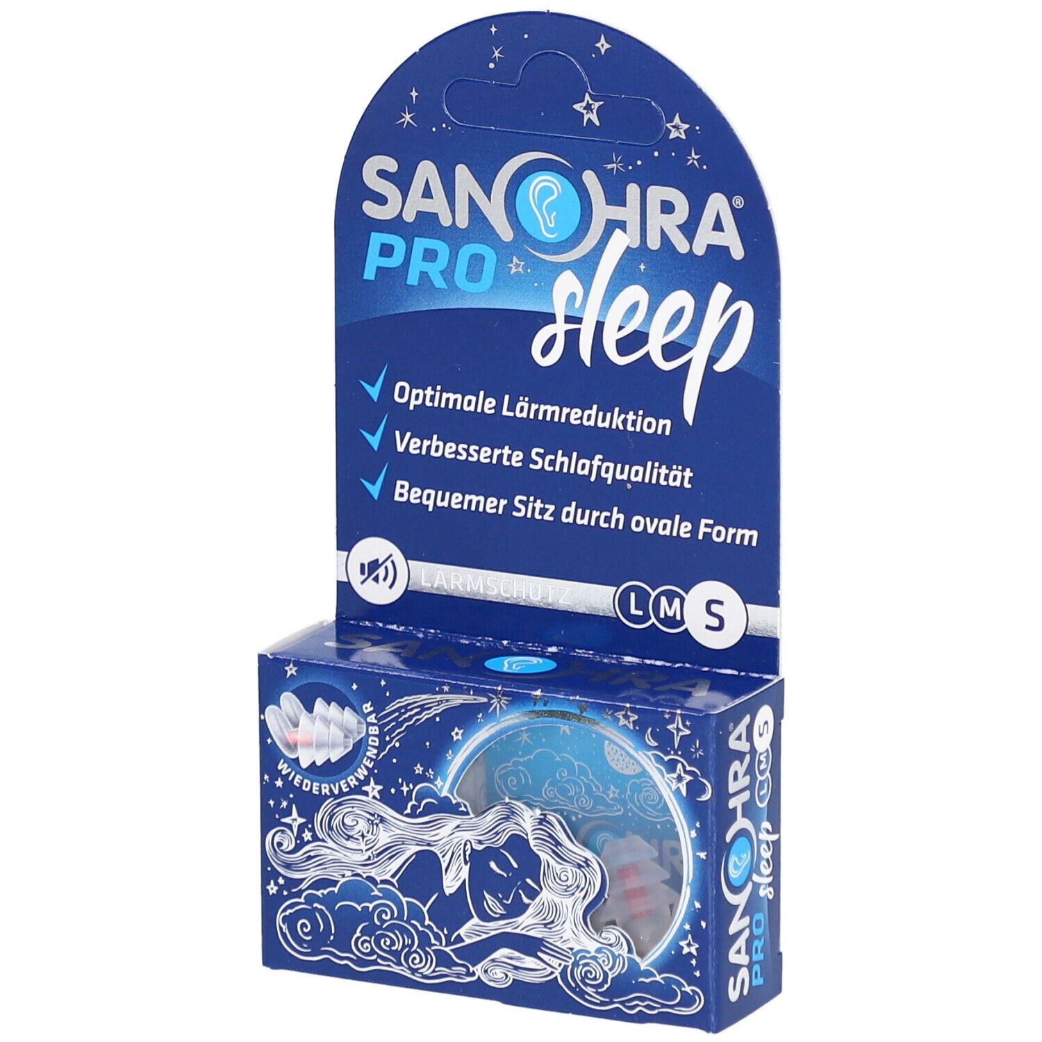SANOHRA® pro sleep Gehörschutzstöpsel S 7–9 mm