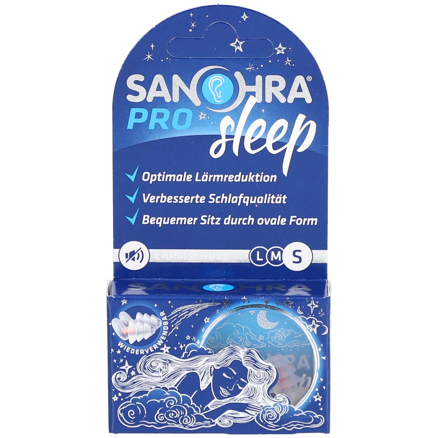 SANOHRA® pro sleep Gehörschutzstöpsel S 7–9 mm