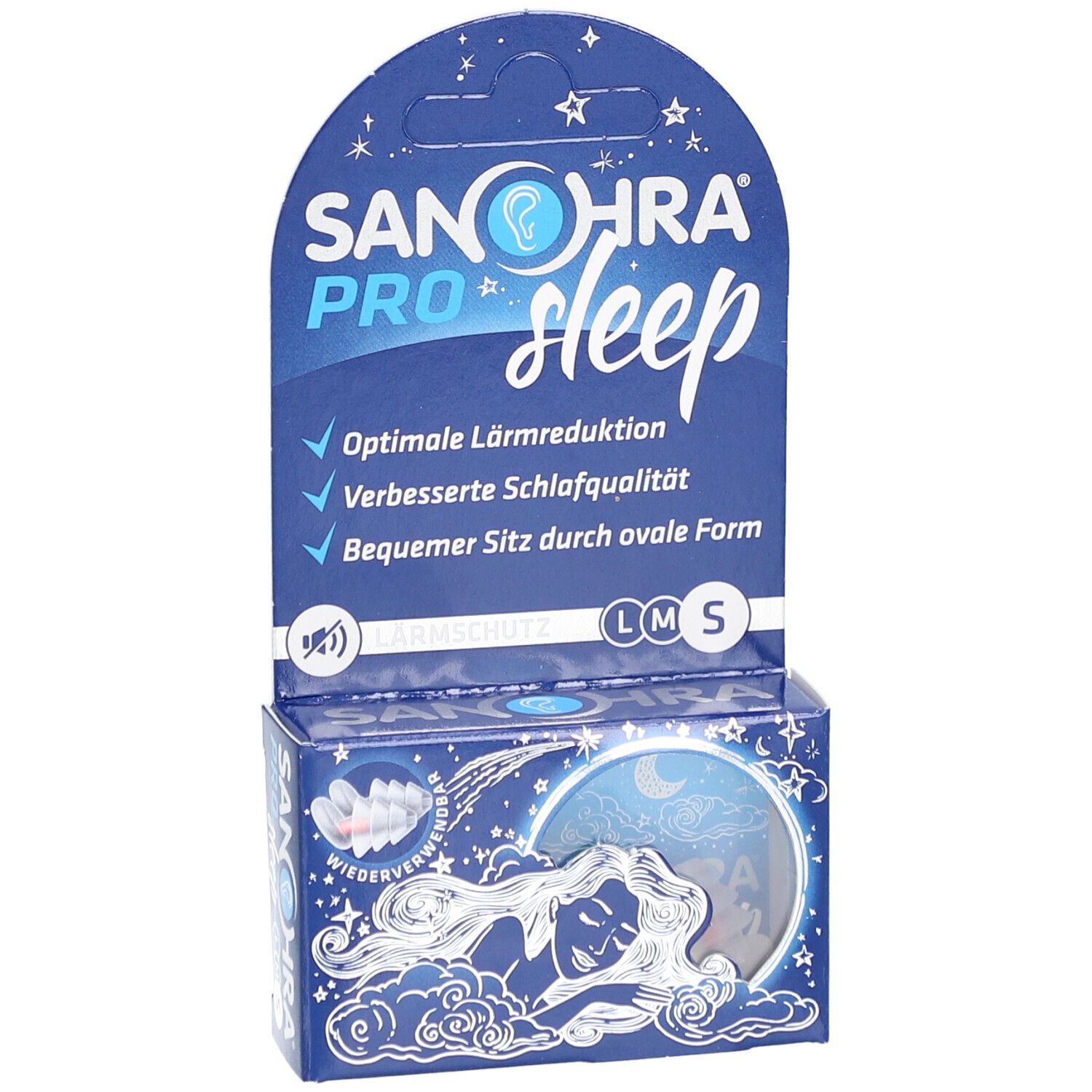 SANOHRA® pro sleep Gehörschutzstöpsel S 7–9 mm