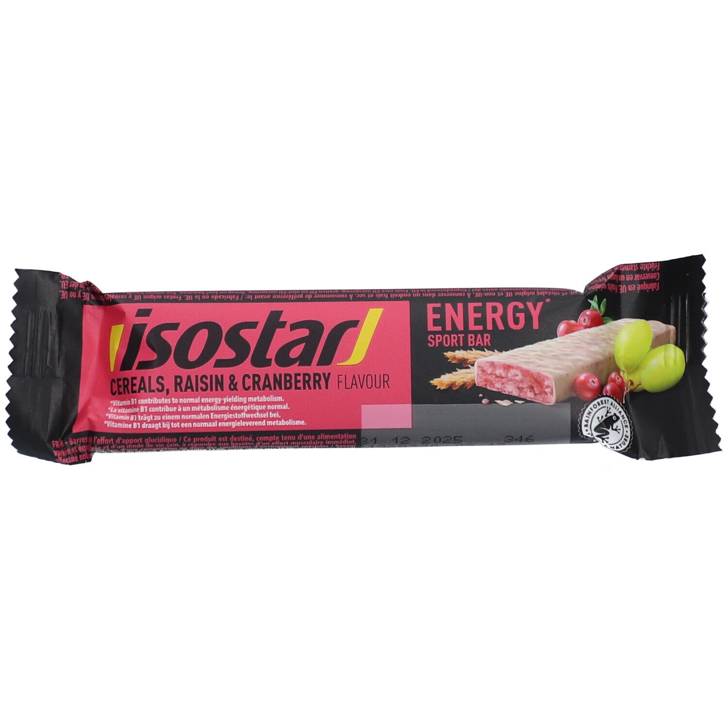 Isostar High Protein 30 Bar – Vanille & Cranberry