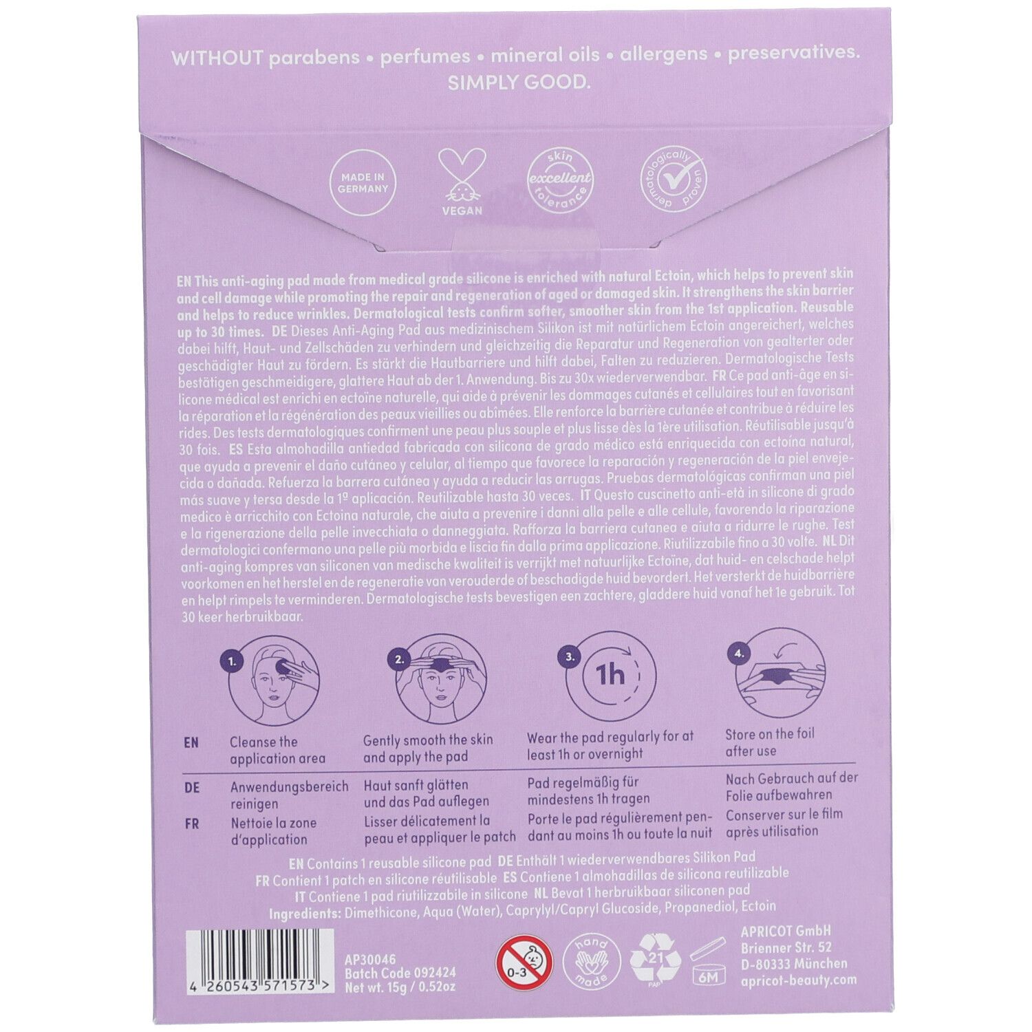 APRICOT Forehead Pad Ectoin