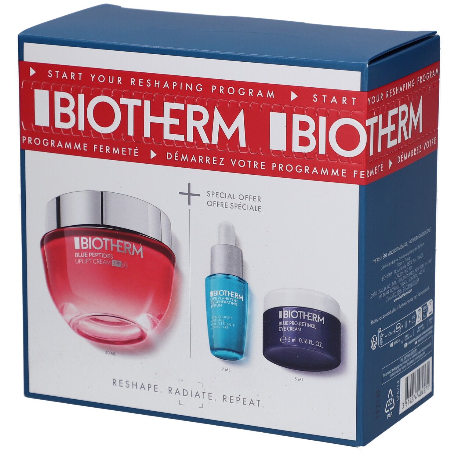 BIOTHERM Blue Peptide LSF 30 Routine Set