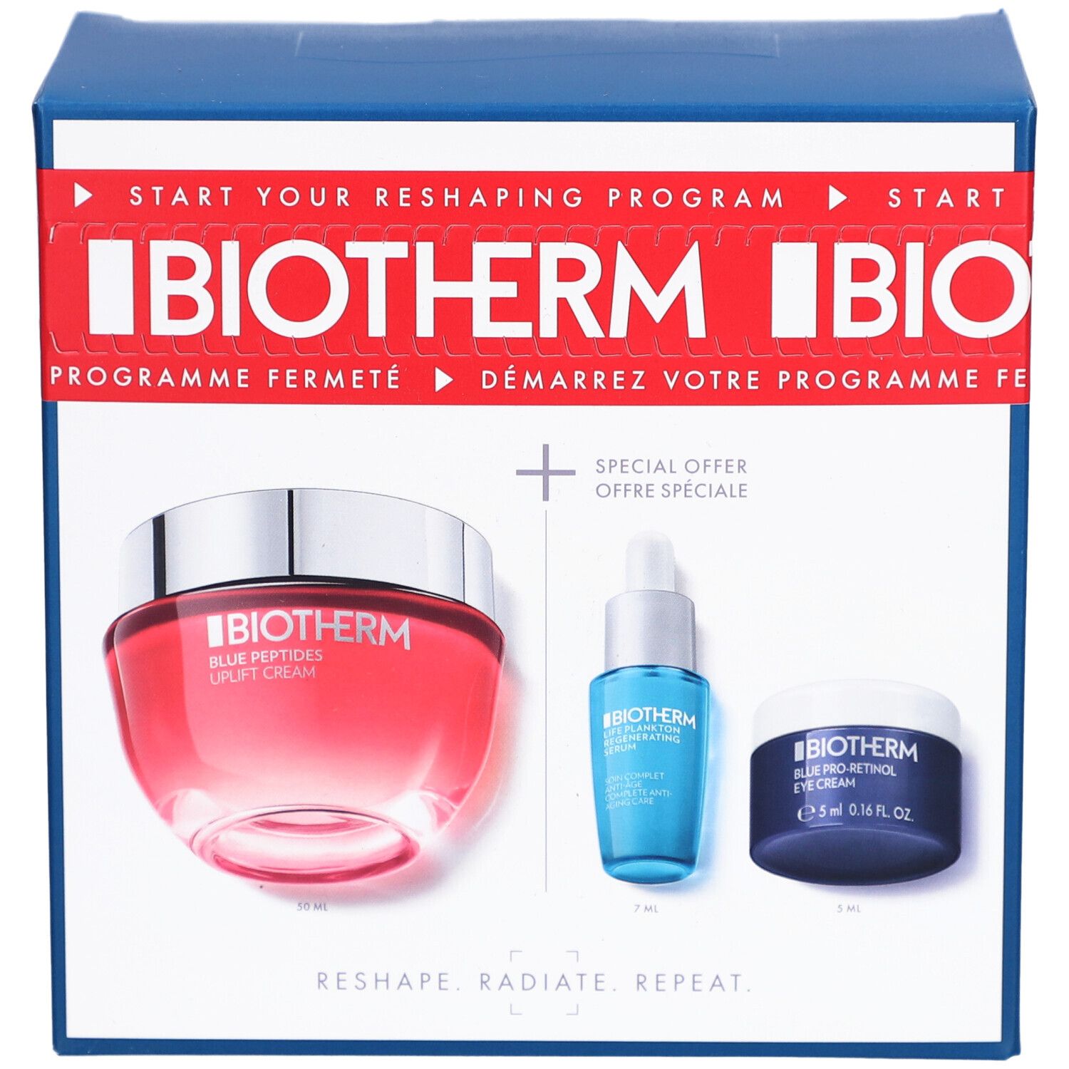 BIOTHERM Blue Peptides LSF 30 Routine Set – 50 ml + 7 ml + 5 ml
