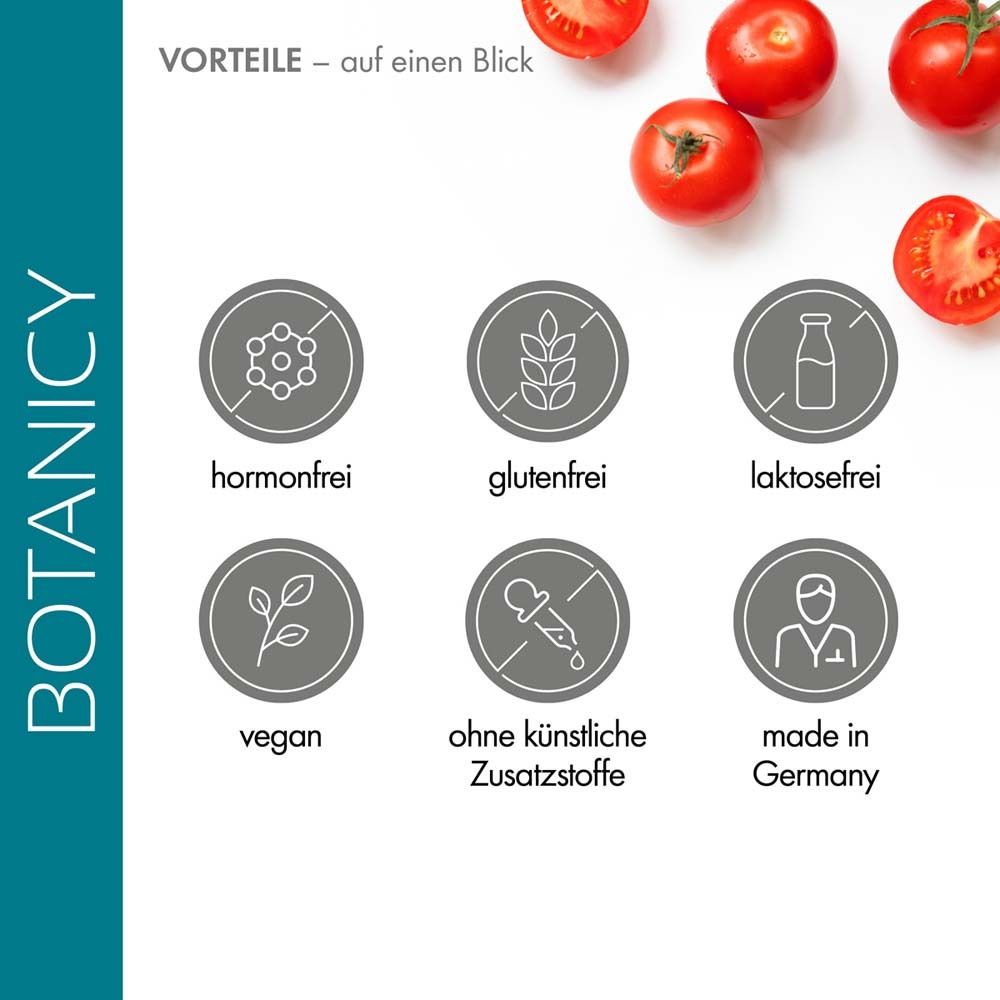 Symbole für "FERTIL SPERM Aktiv": Hormonfrei, glutenfrei, laktosefrei, vegan, ohne Zusatzstoffe, hergestellt in Deutschland.