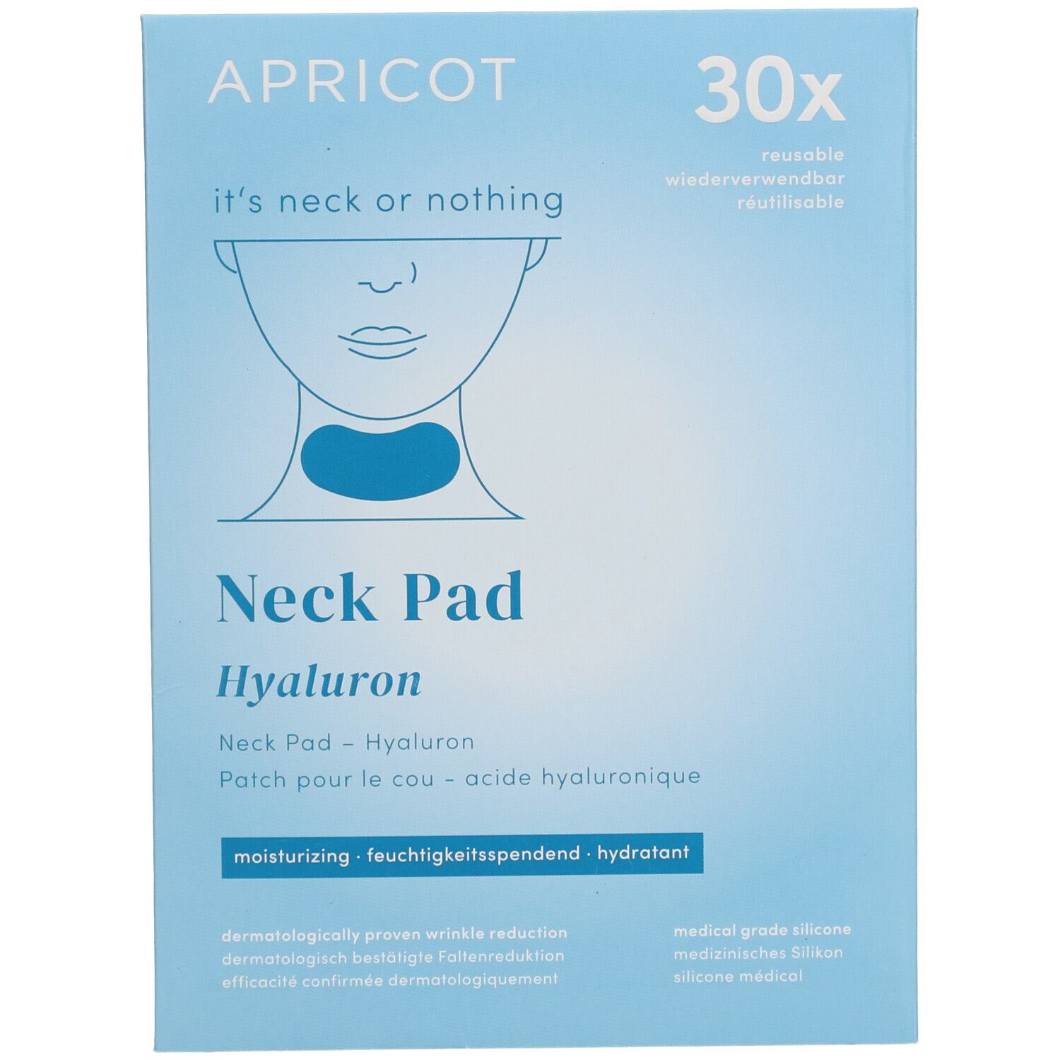 APRICOT Anti-Aging Hals-Pad mit Hyaluron