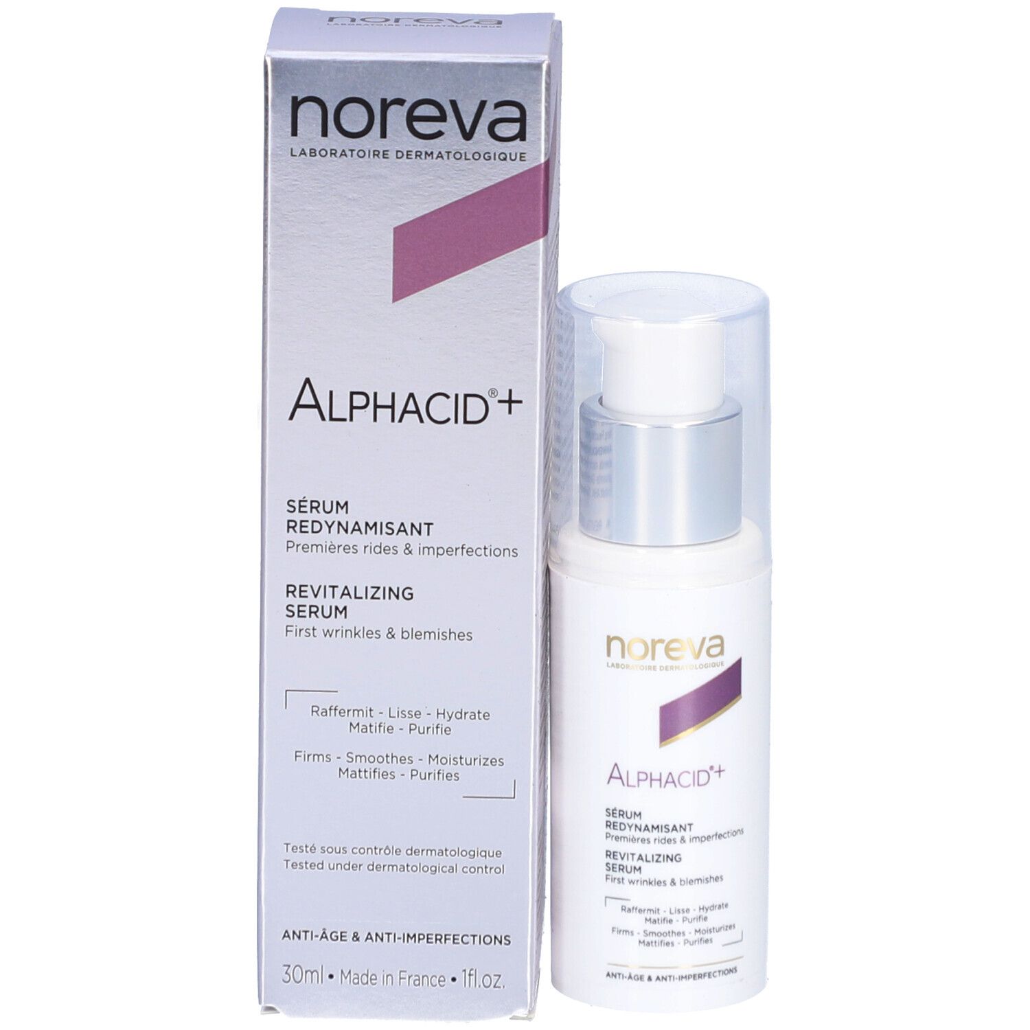 NOREVA Alphacid+ Serum für Hauterneuerung und Glättung