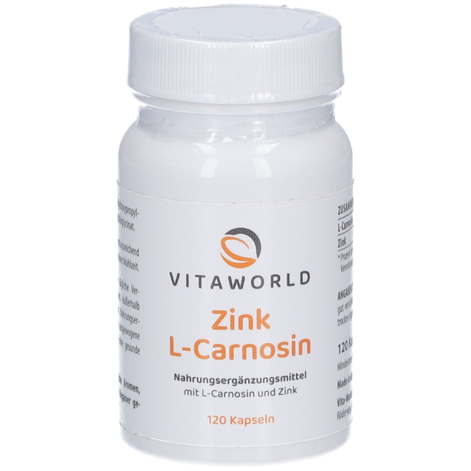 VitaWorld Zink L-Carnosin Kapseln mit 300 mg L-Carnosin