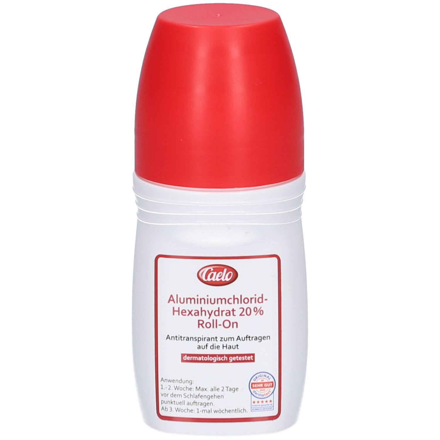 Caelo Aluminiumchlorid-Hexahydrat 20% Roll-On Antitranspirant. Dermatologisch getestet.