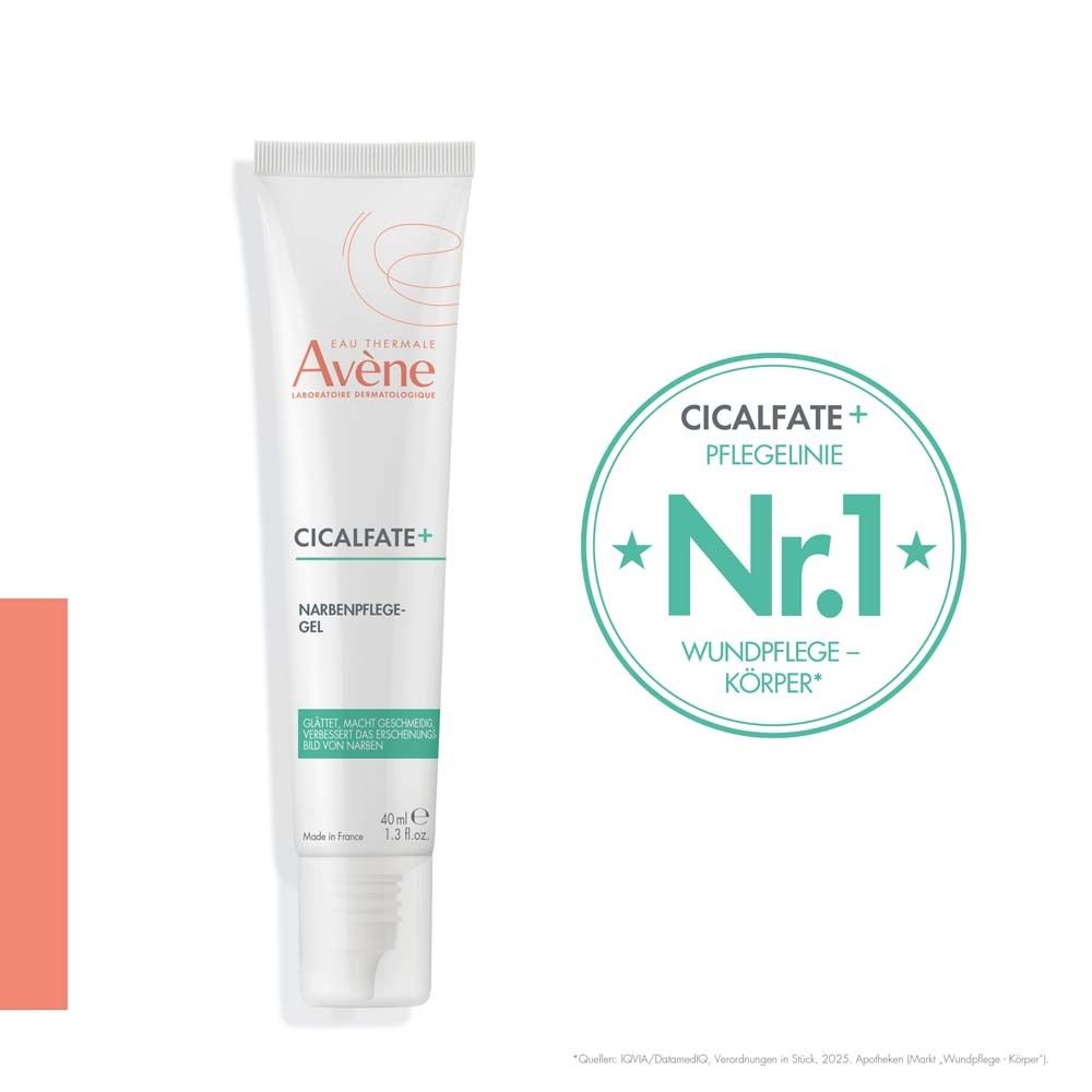 Tube Cicalfate+ Narbenpflege-Gel. Text: Nr.1 Wundpflege - Körper.