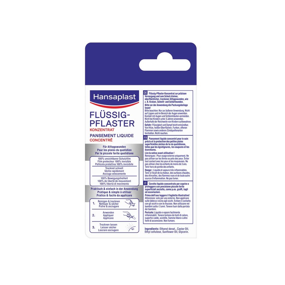 Rückseite der Verpackung mit Produktinformationen und Anwendungshinweisen.
