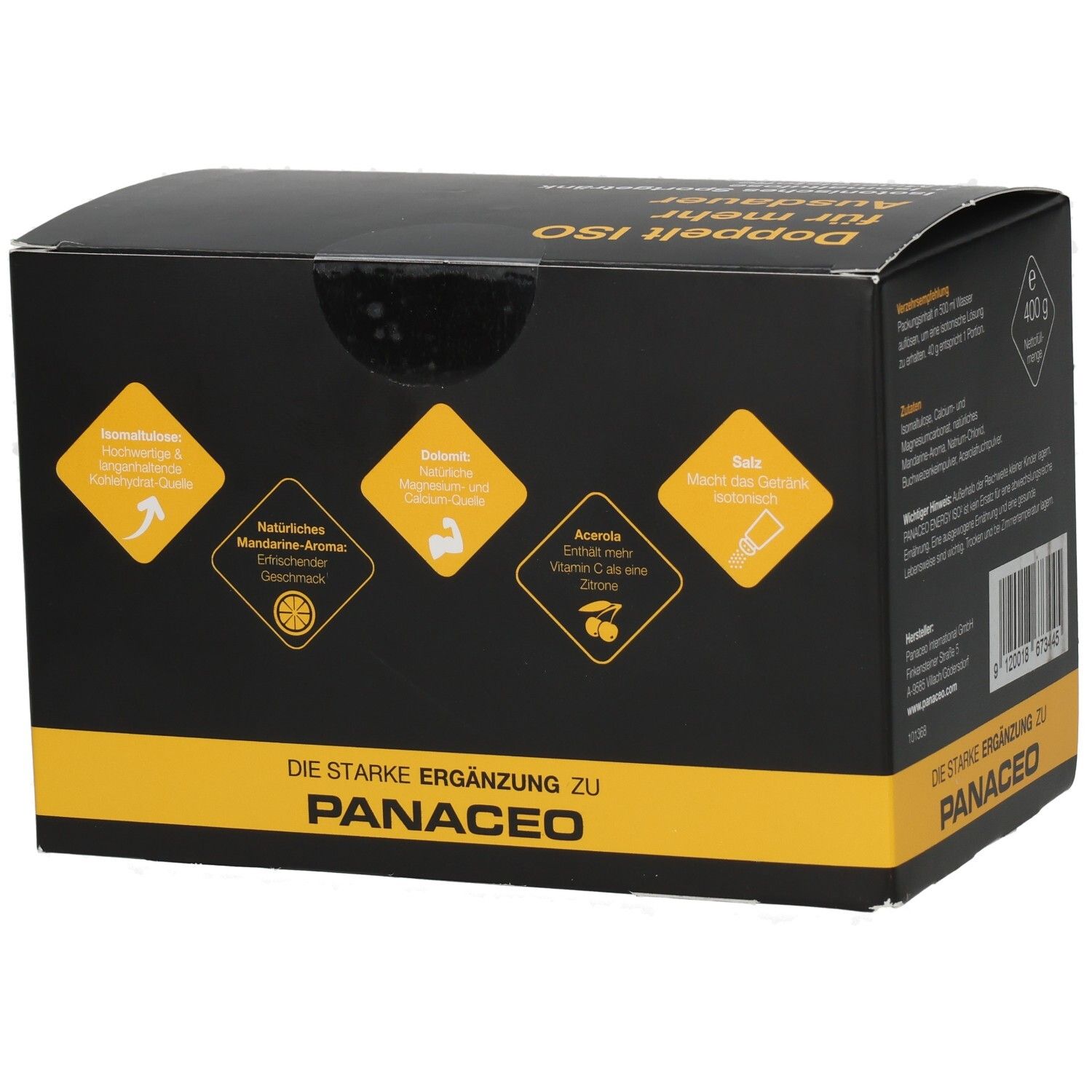 Panaceo Doppel ISO Pulver 400g. Nahrungsergänzungsmittel.