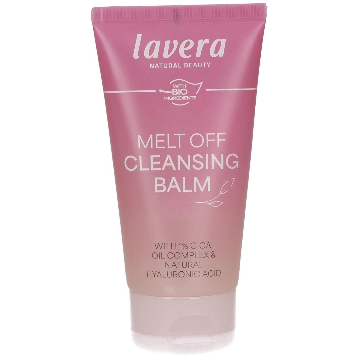 Lavera Melt Off Cleansing Balm Tube mit Bio-Inhaltsstoffen und Hyaluronsäure.