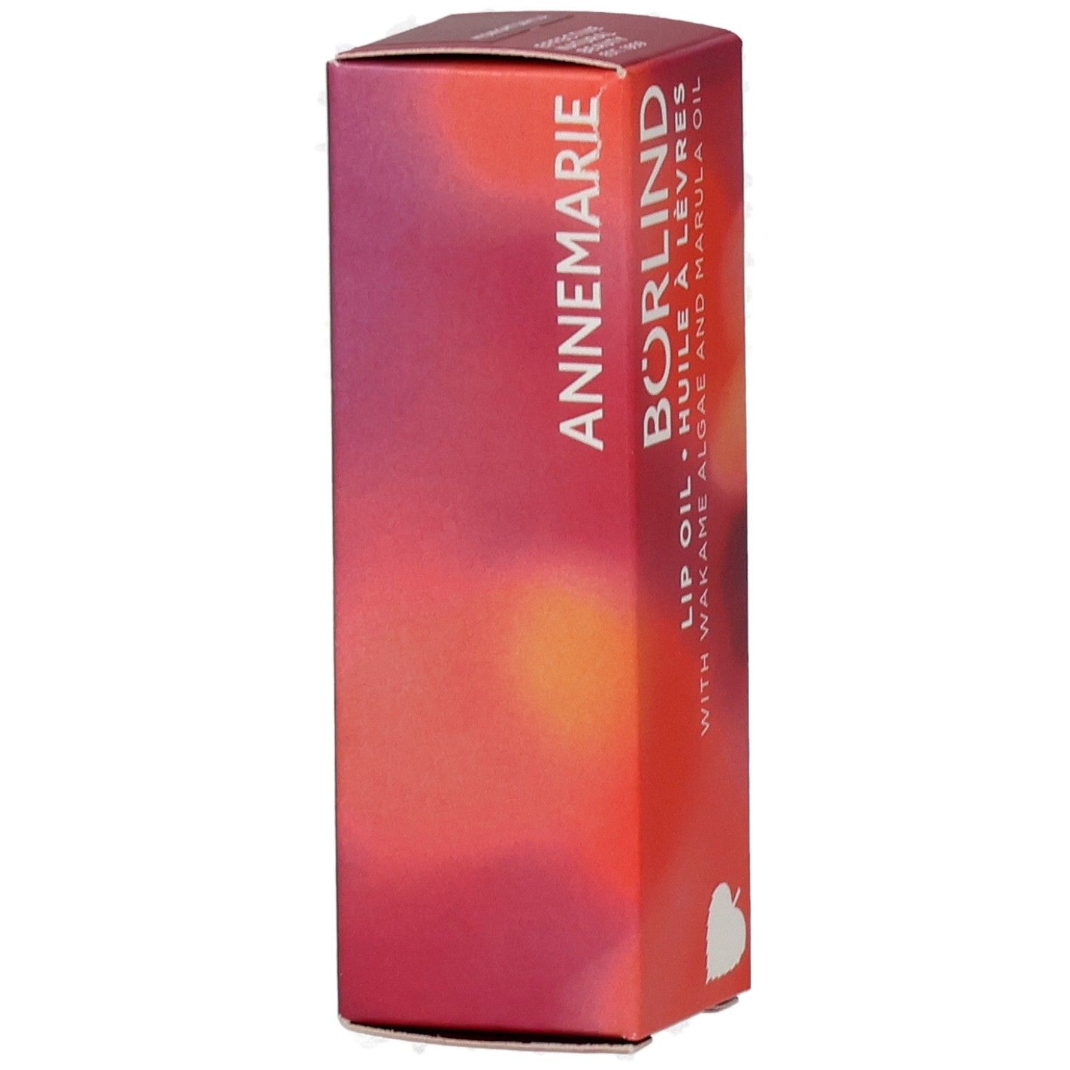 Verpackung ANNEMARIE BÖRLIND Lip Oil mit Wakame Algen und Marula Öl.