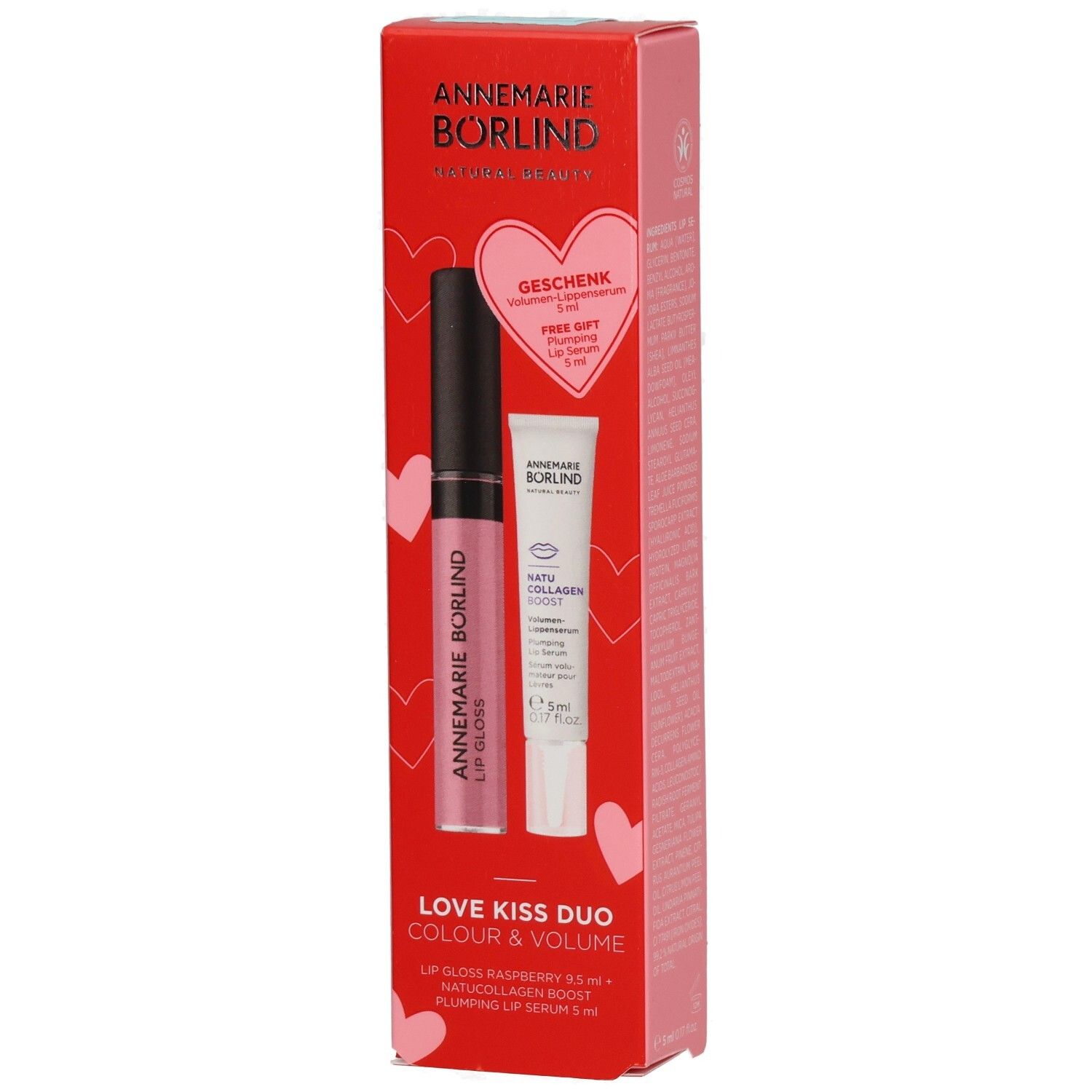 ANNEMARIE BÖRLIND Love Kiss Duo: Lippen-Gloss und Lippen-Serum im Geschenkkarton.