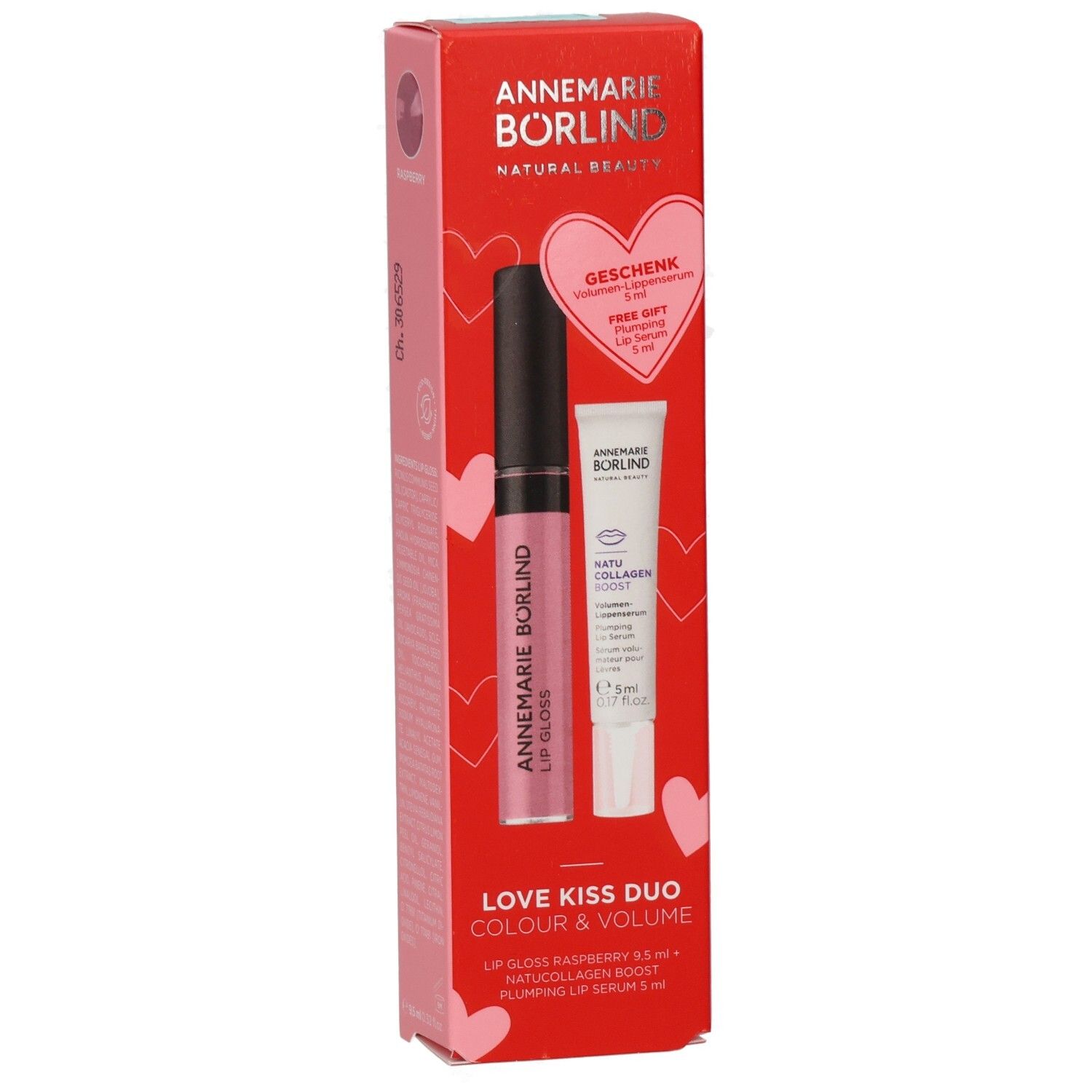 ANNEMARIE BÖRLIND Love Kiss Duo: Verpackung mit Lippen-Gloss und Lippen-Serum.