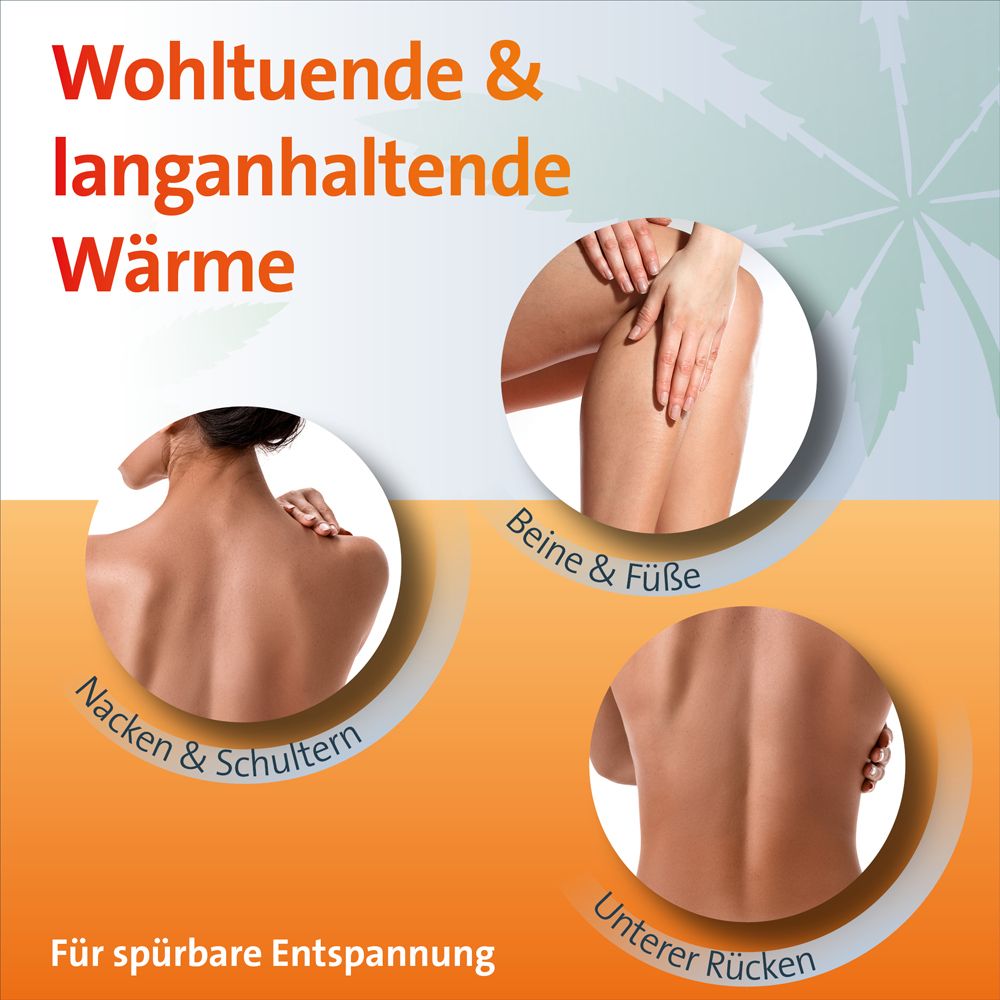 Keltican® aktiv Wärmendes CBD Gel. Bereiche: Nacken & Schultern, Beine & Füße, Unterer Rücken. Für spürbare Entspannung.