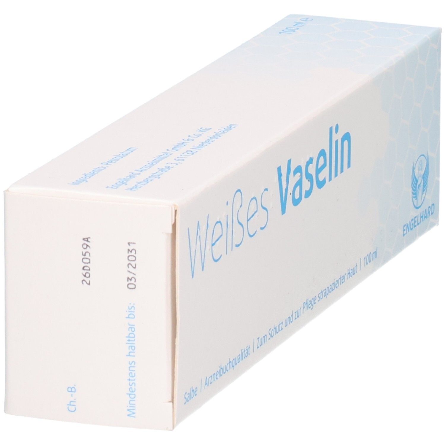 Weiederal Vaselin 100ml Packung mit Engelhard Logo.