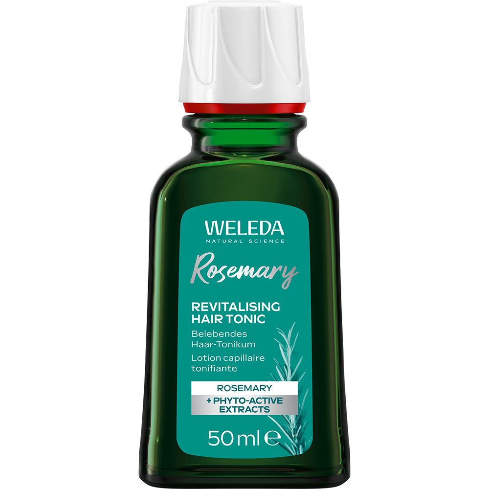 WELEDA Rosmarin revitalisierendes Haar-Tonikum, 50ml, Flasche.