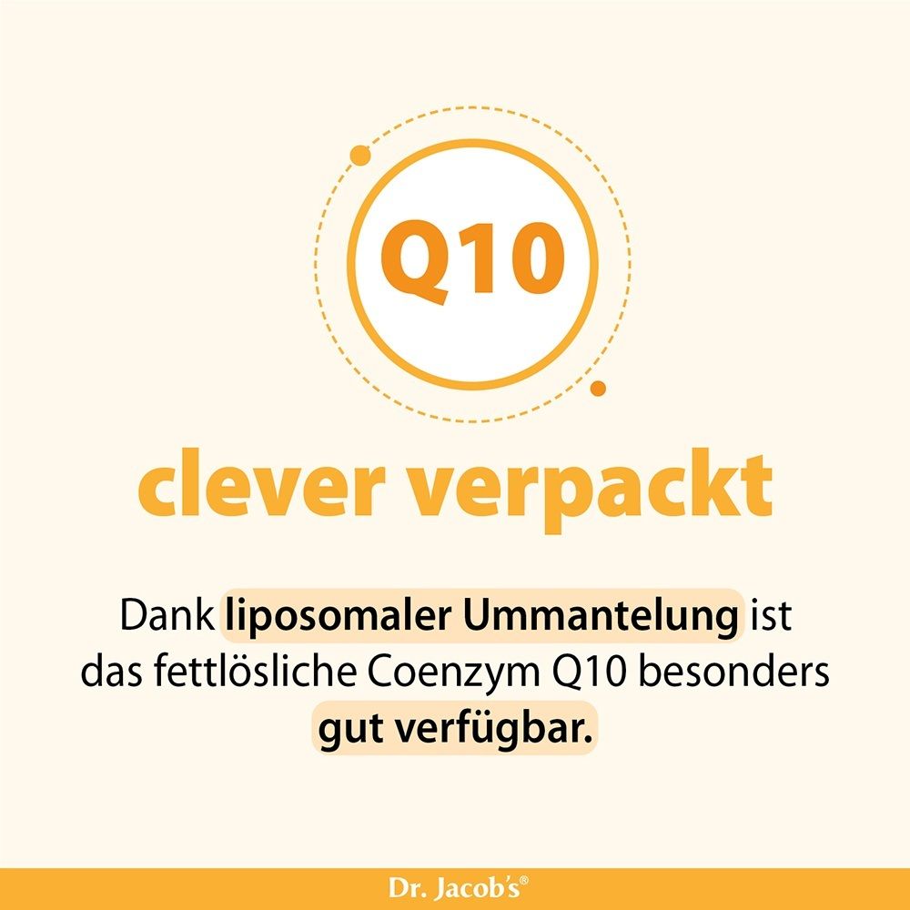 Clever verpackt: Liposomale Ummantelung für gute Verfügbarkeit von Coenzym Q10.