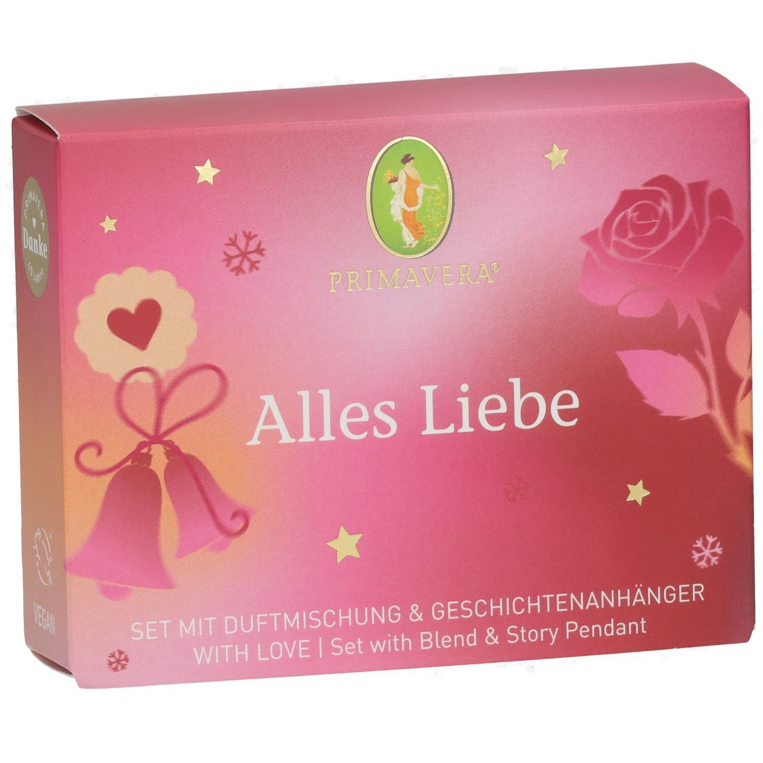 Primavera Alles Liebe Set mit Duftmischung und Geschichtenanhänger.