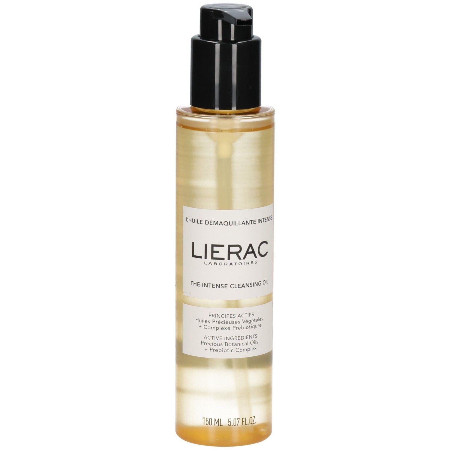 Lierac Intense Cleansing Oil Flasche mit Pumpspender, 150 ml.