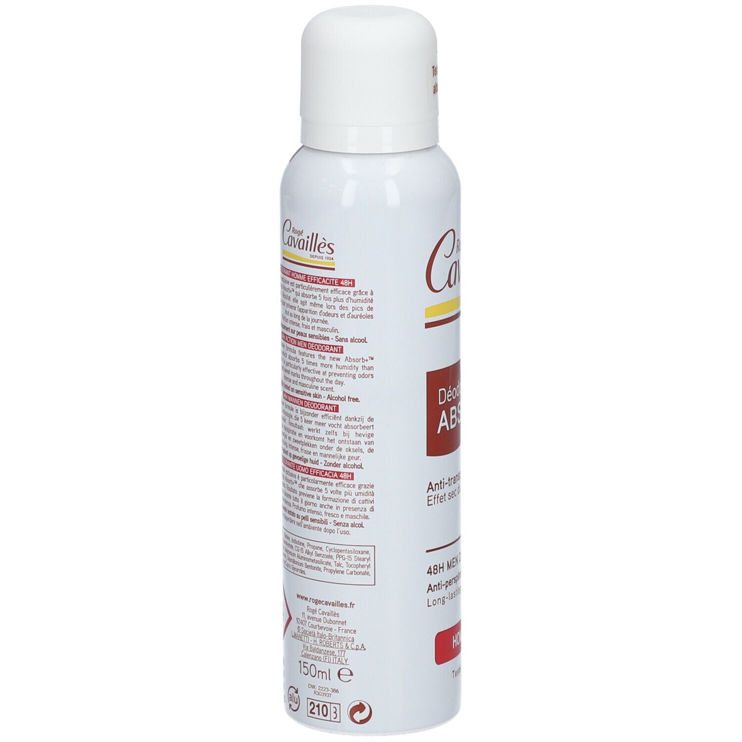 Rogé Cavaillès Déodorant Absorb+ für Männer