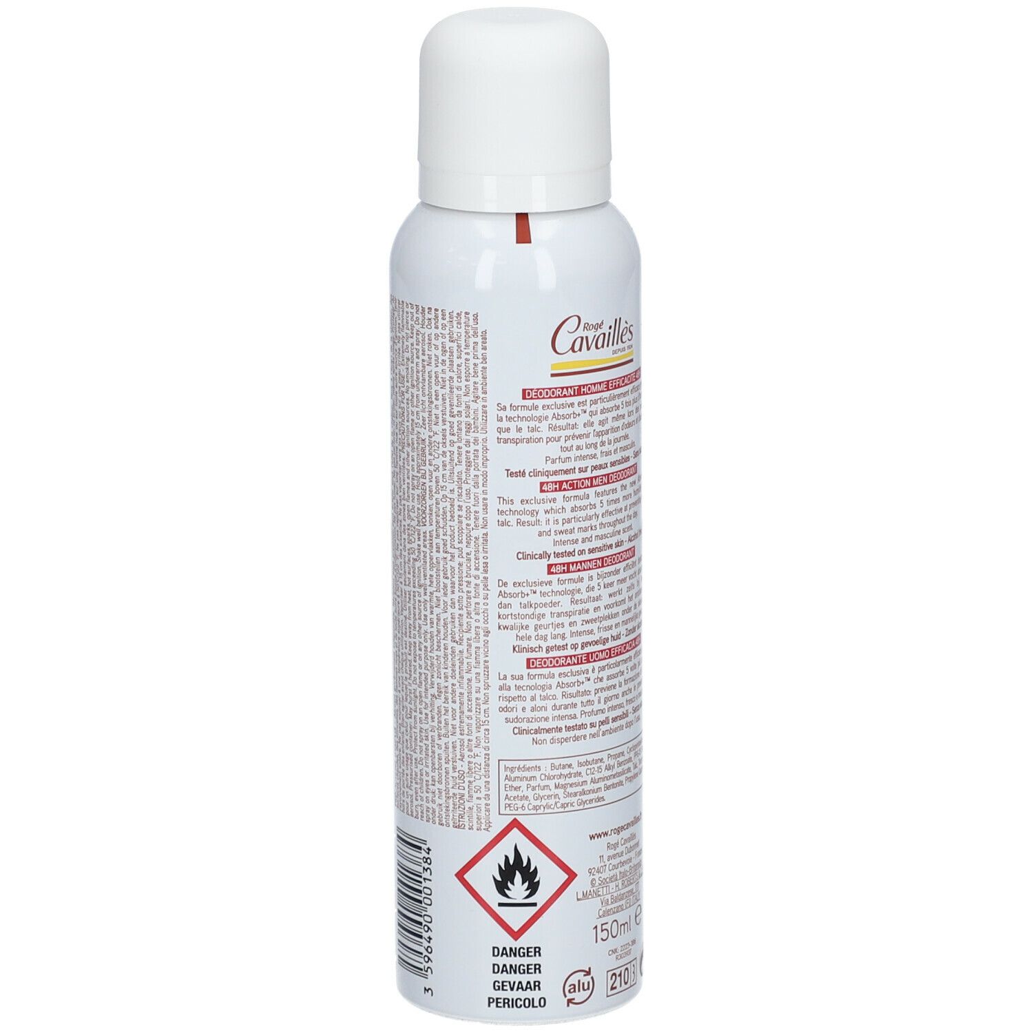 Rogé Cavaillès Déodorant Absorb+ für Männer