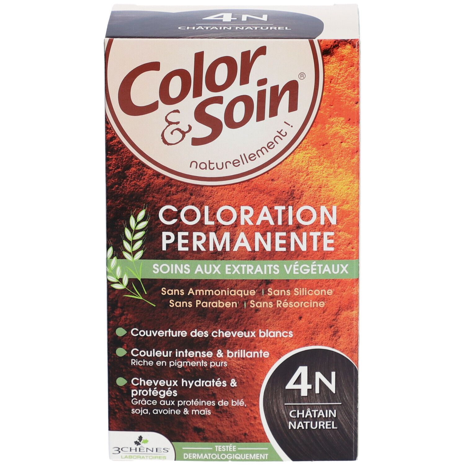 Les 3 Chênes Color & Soin 4N Naturkastanie