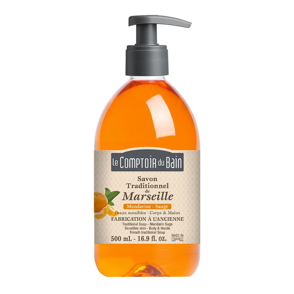 Le Comptoir du Bain Traditionelle Marseille Seife Mandarine - Salbei