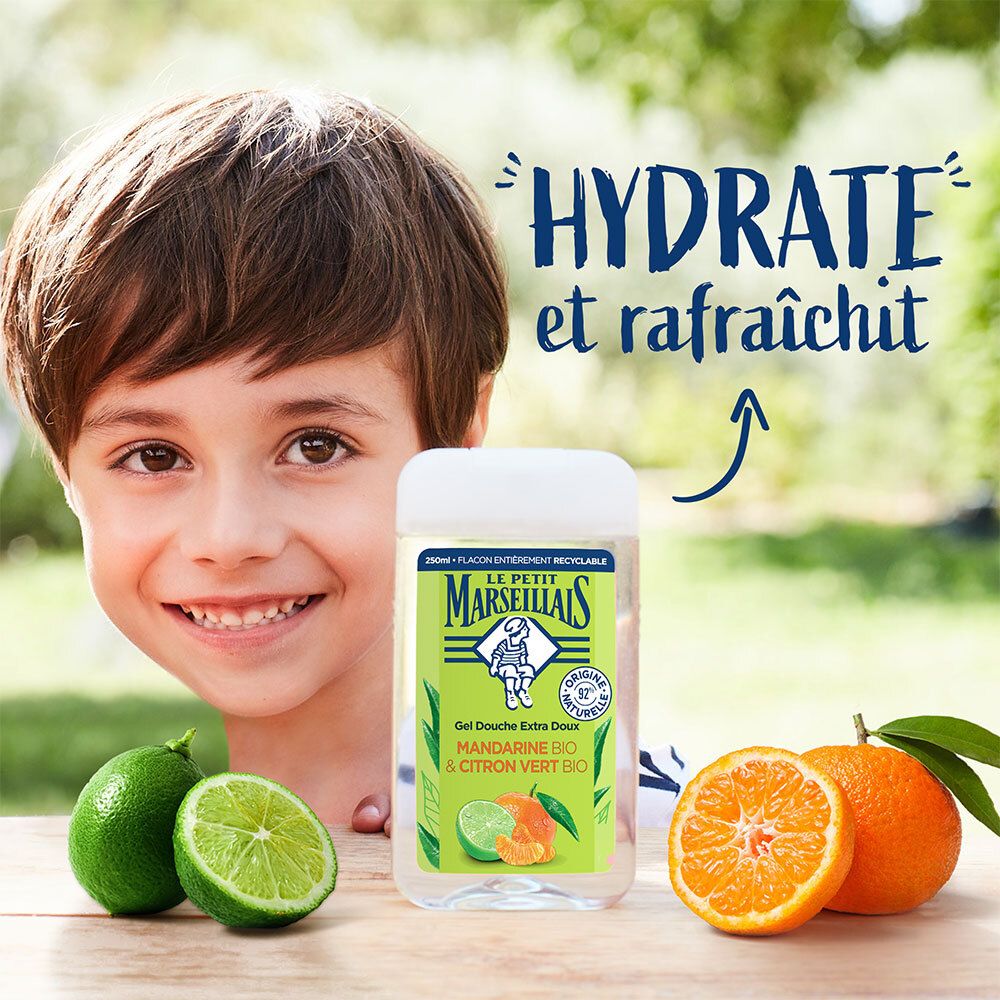 Le Petit Marseillais 2in1 Duschgel Bio-Mandarine & Bio-Limette