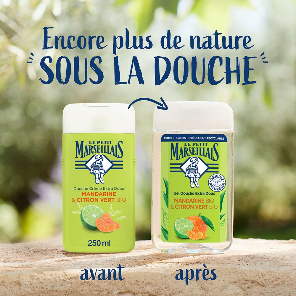 Le Petit Marseillais 2in1 Duschgel Bio-Mandarine & Bio-Limette