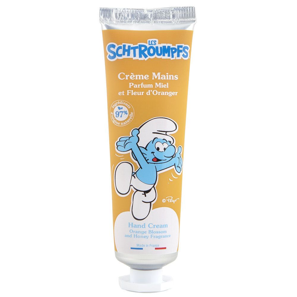 Le Comptoir du Bain Les Schtroumpfs Handcreme Parfum Parfum Honig und Orangenblüte