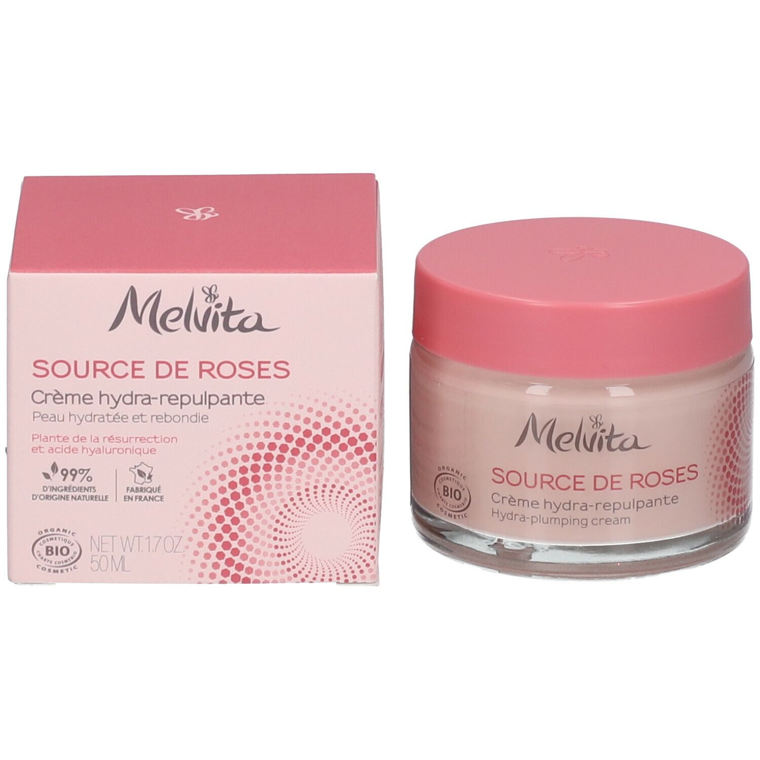 Melvita Aufpolsternde Feuchtigkeitscreme Source de Roses