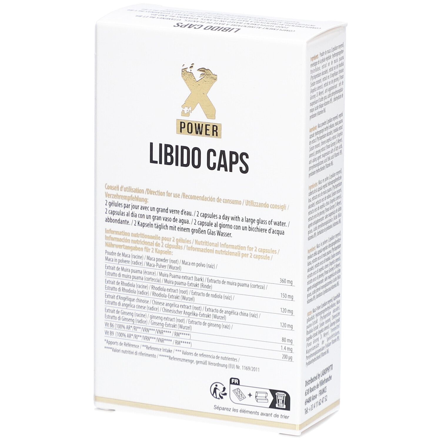 Natürliche Kapseln für höhere Libido für Frauen | stimulierend, mit Maca, Ginseng | XPOWER