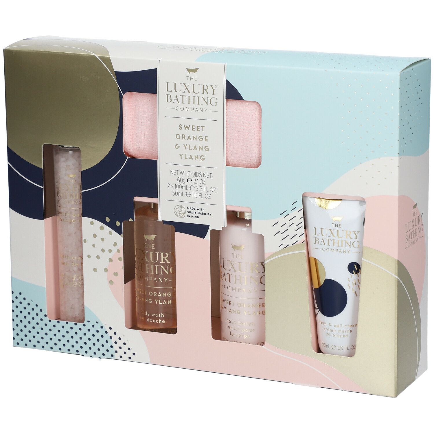 The Luxury Bathing Company Coffret ABSTRACT LAYERS Kopf bis Fuß Verwöhnung - Orange Sucrée et Ylang-Ylang
