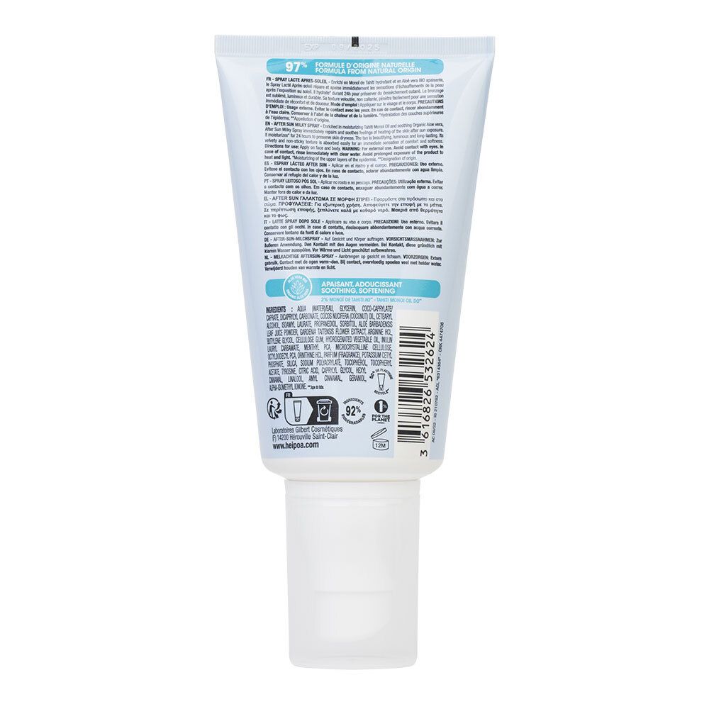 HEI POA® Mildes After-Sun-Spray Mit Monoï de Tahiti AO und BIO Aloe Vera