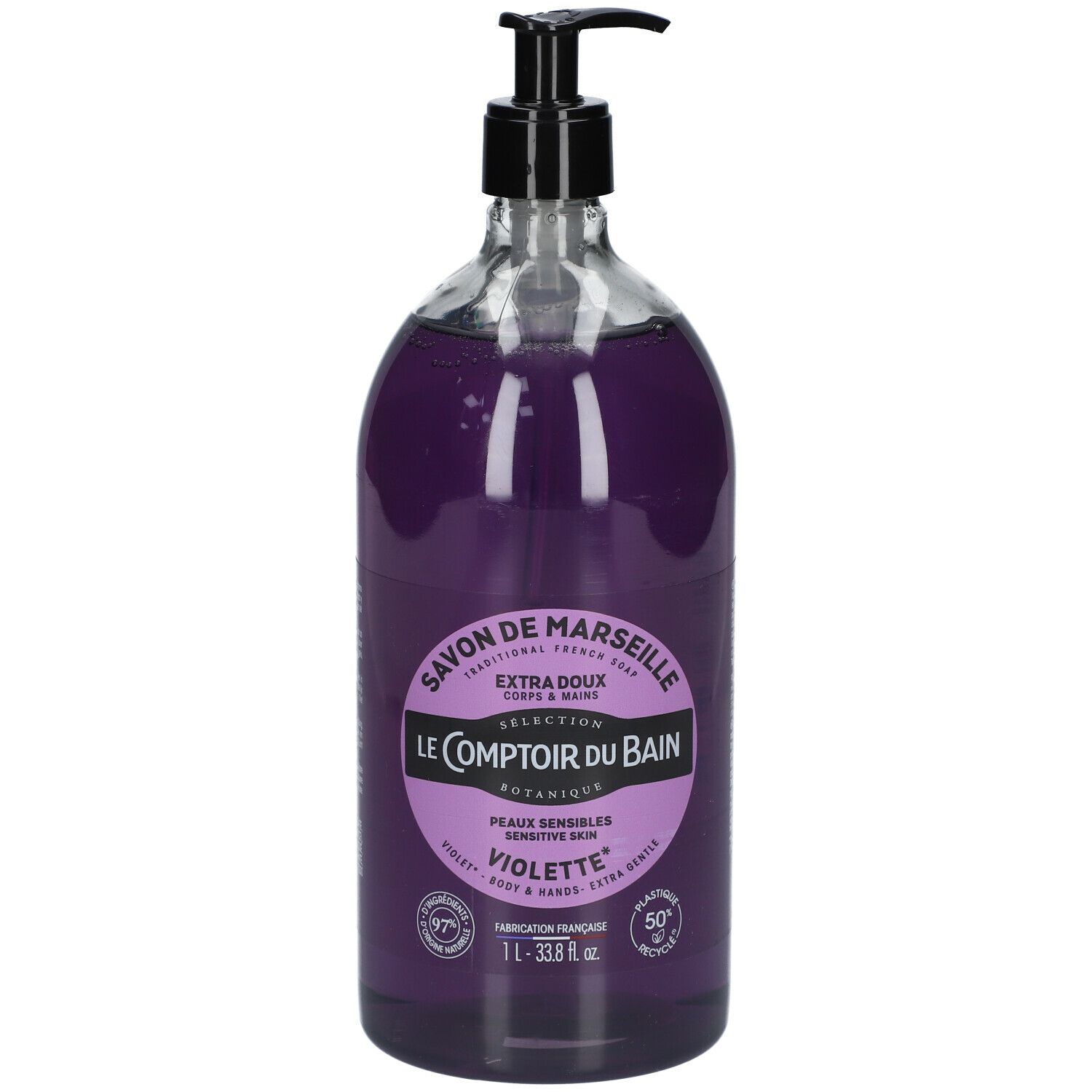 Le Comptoir du Bain Traditionelle Seife aus Marseille Violett - Ab 6 Jahre