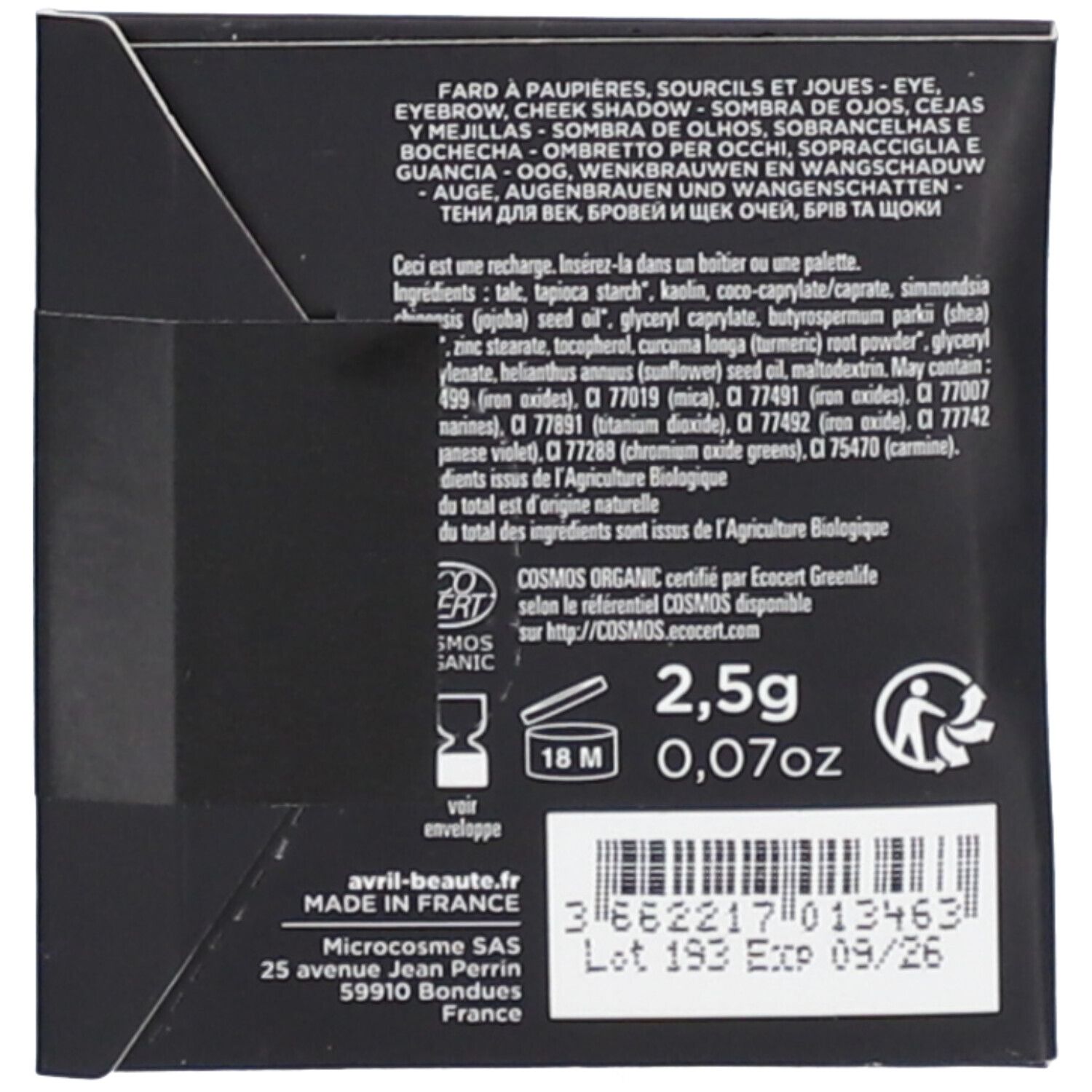 Avril - Zertifizierter Bio-Lidschatten
