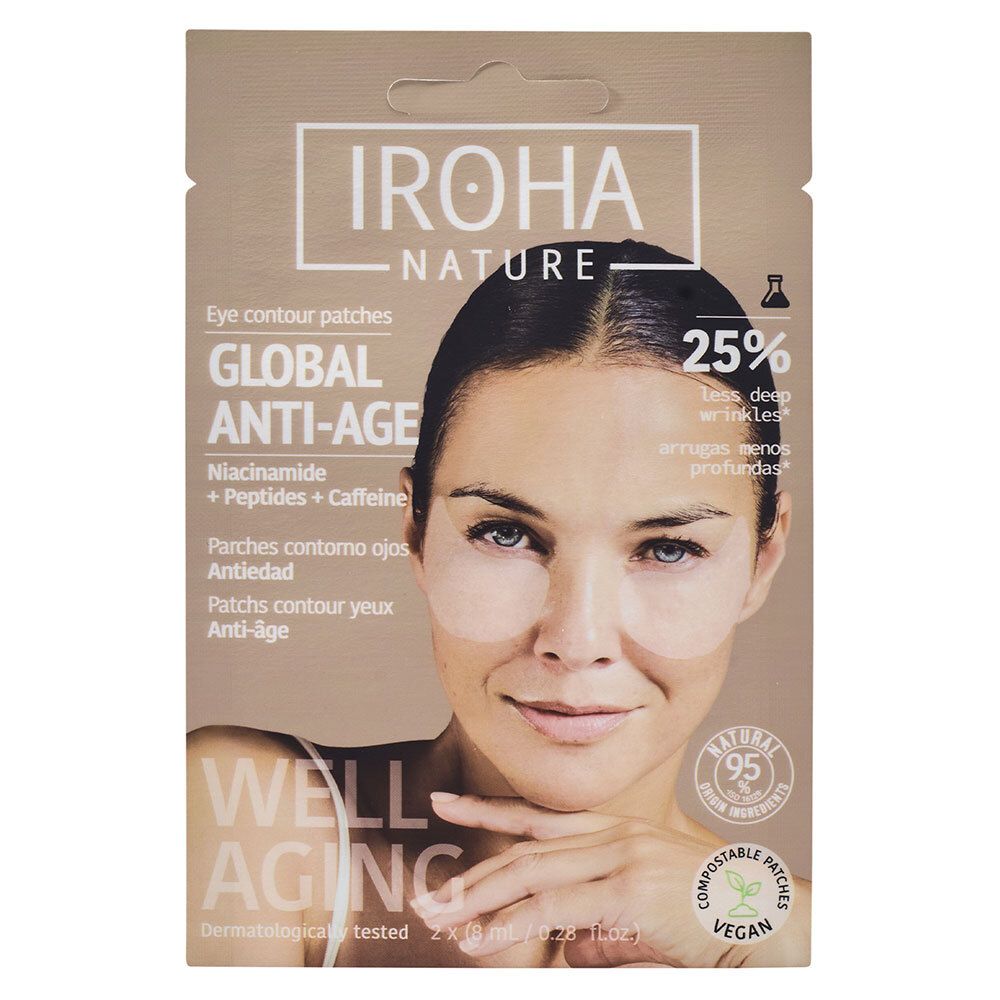 IROHA NATURE Globale Augenpflegepflaster auf Niacinamidbasis