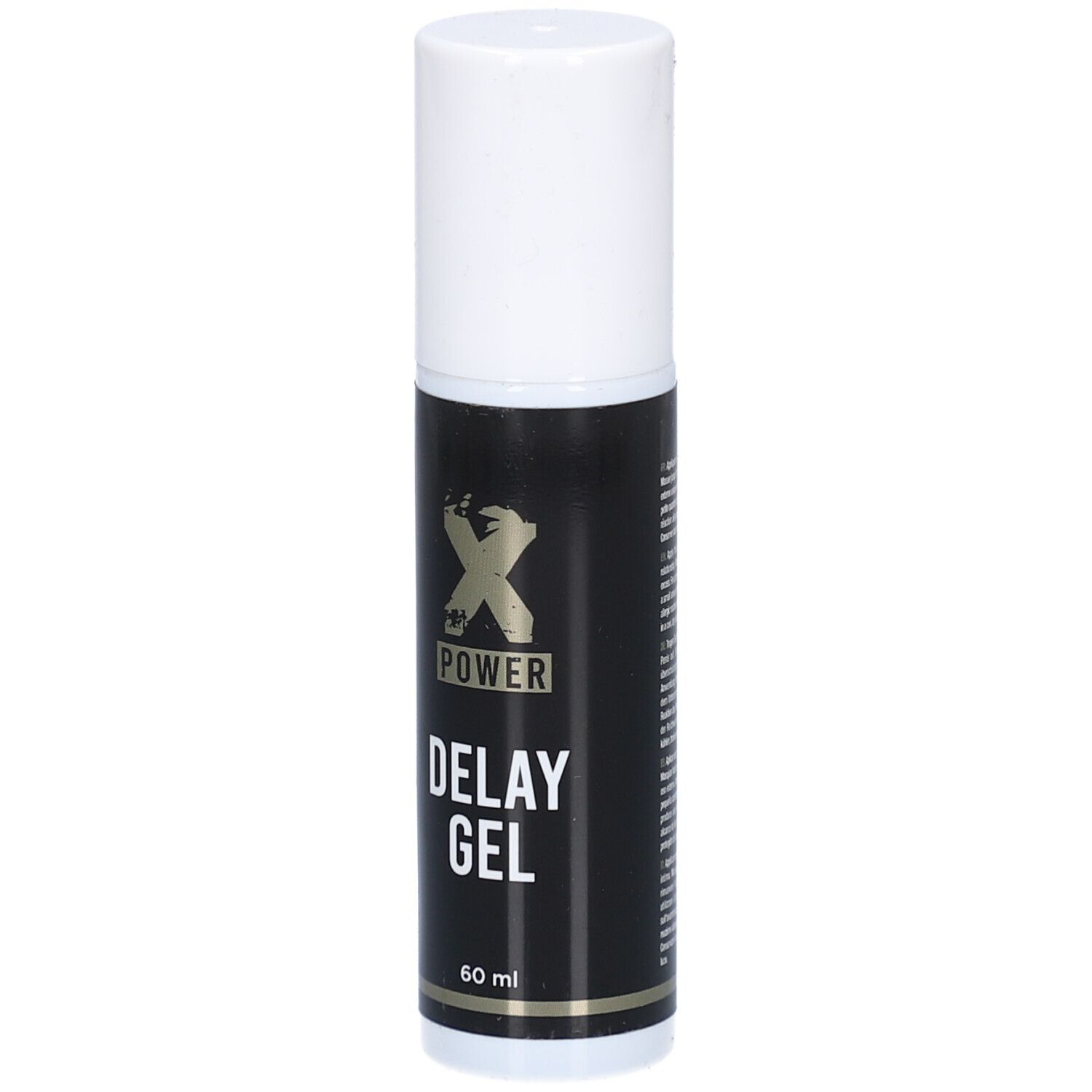 Xpower Delay Gel Flasche mit 60 ml Inhalt.