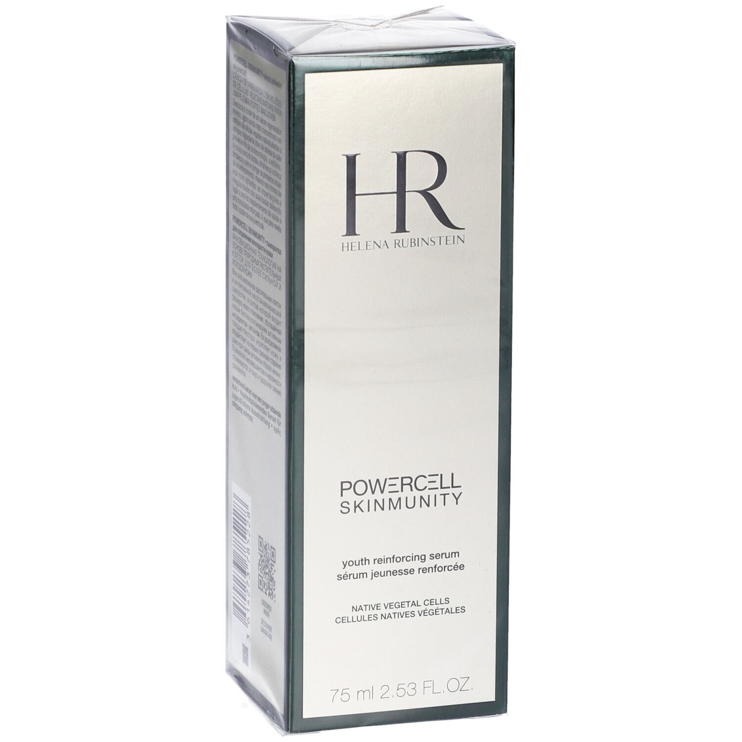 Verpackung des Helena Rubinstein Serums. HR-Logo, Produktname und Text.