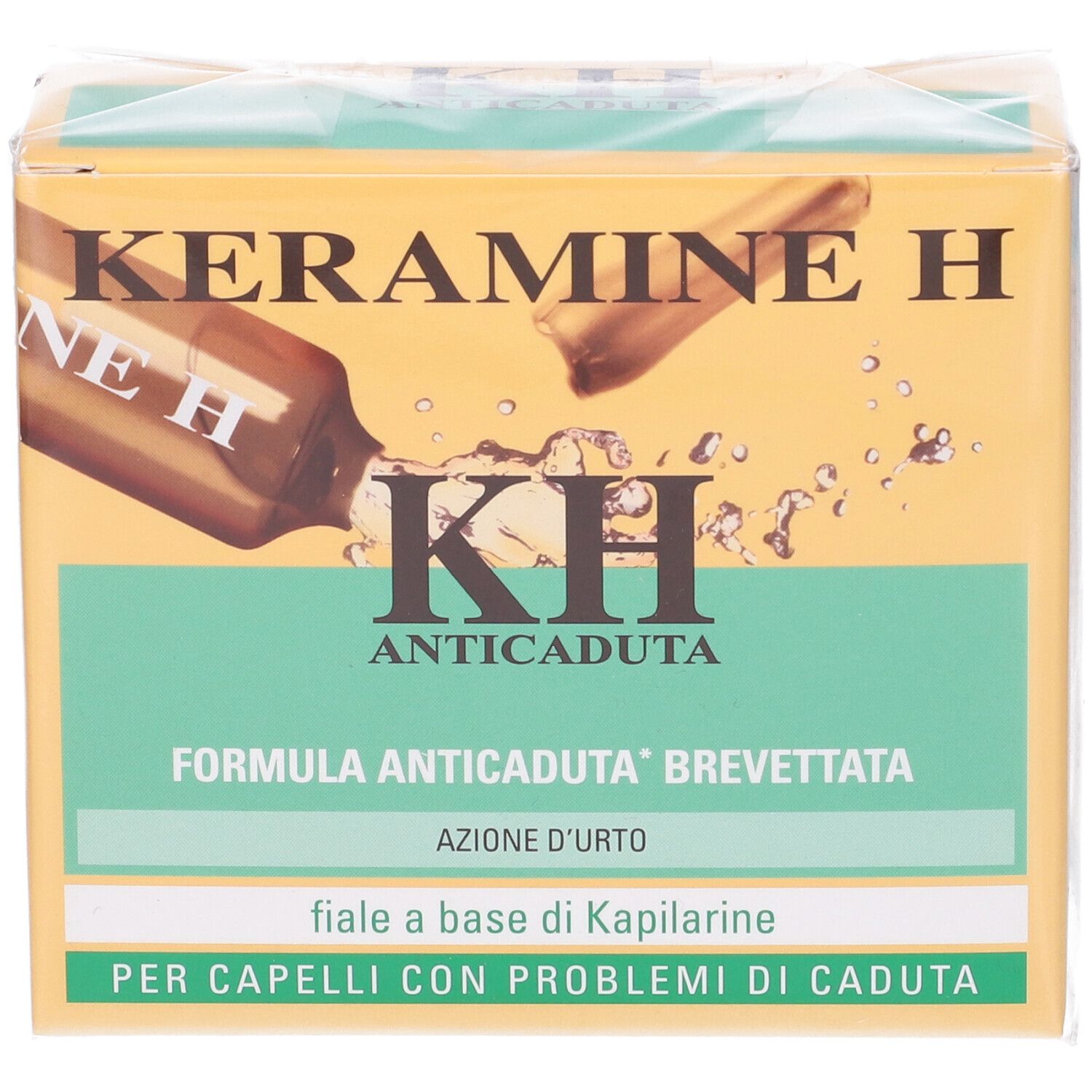 Keramine H Anticaduta: Ampullen für Haarausfall, mit Kapilarine.