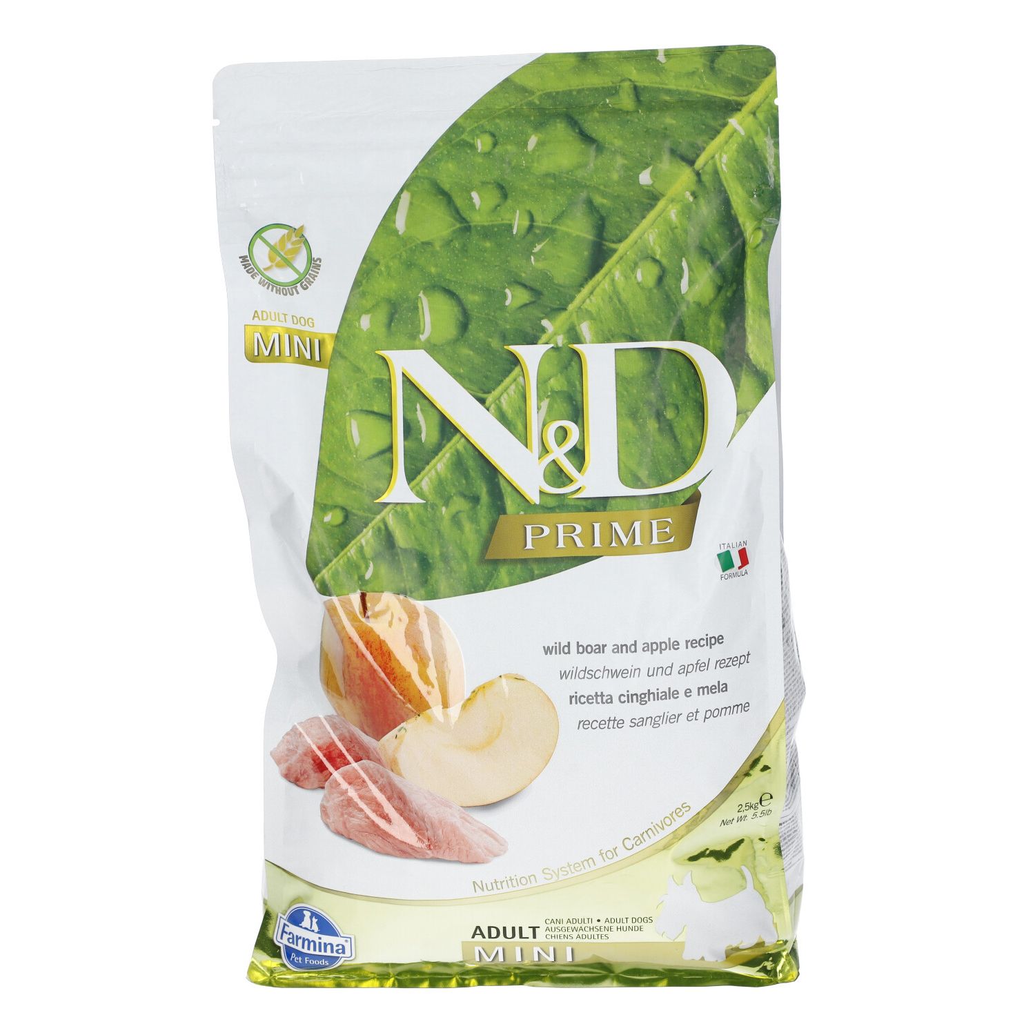 Trockenfutter Farmina N&D Prime Wildschwein & Apfel - Adult Mini für kleine Hunde