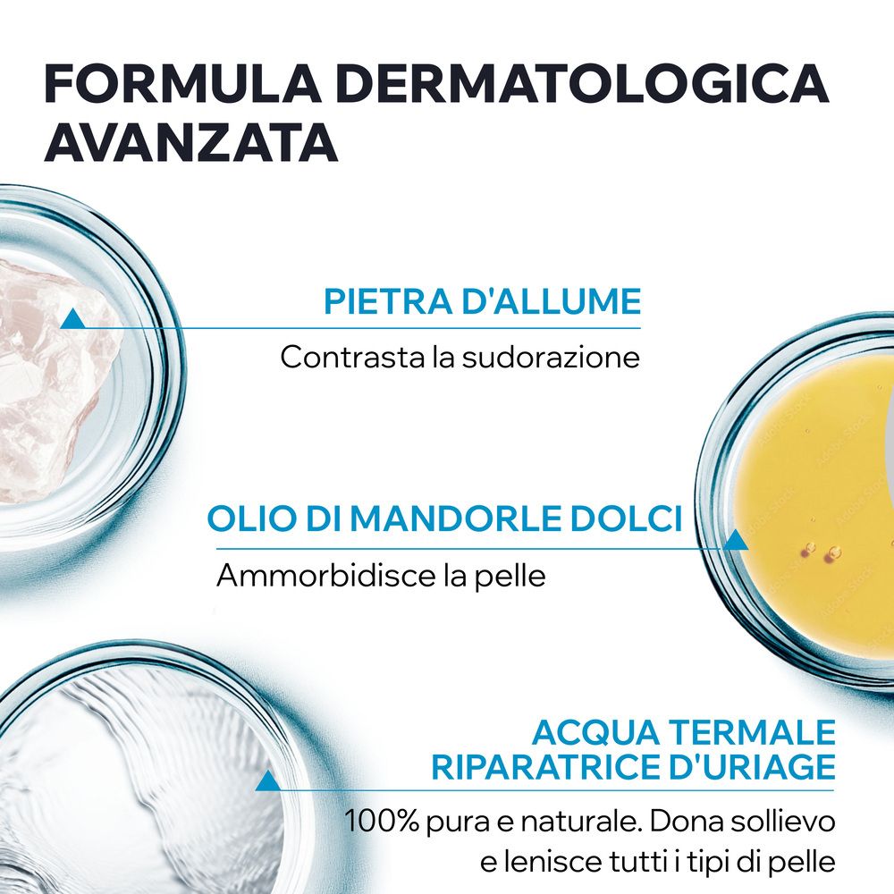 Deodorant mit Text: 24 Ore, Efficacia antiodore, Limita naturalmente la sudorazione.