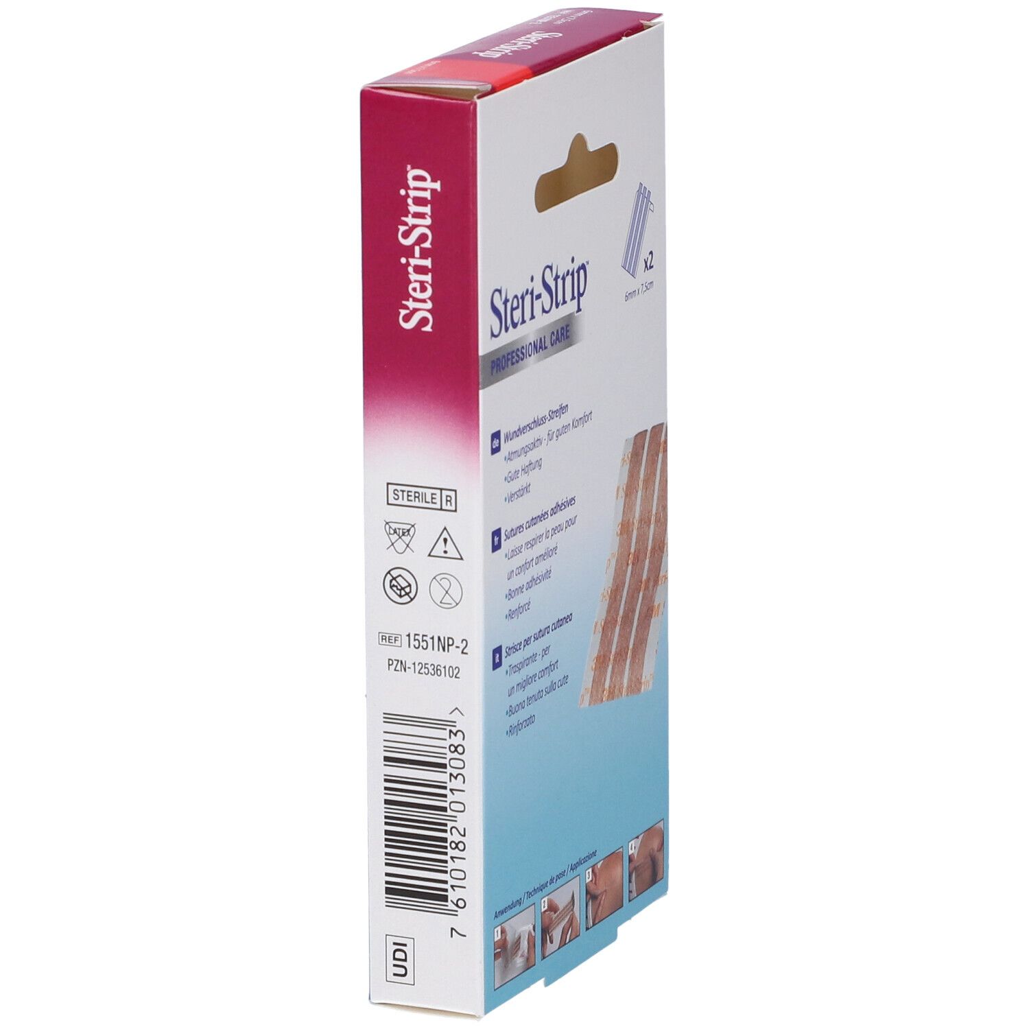 Steri-Strip Professional Care Wundnahtstreifen, 10 Stück.