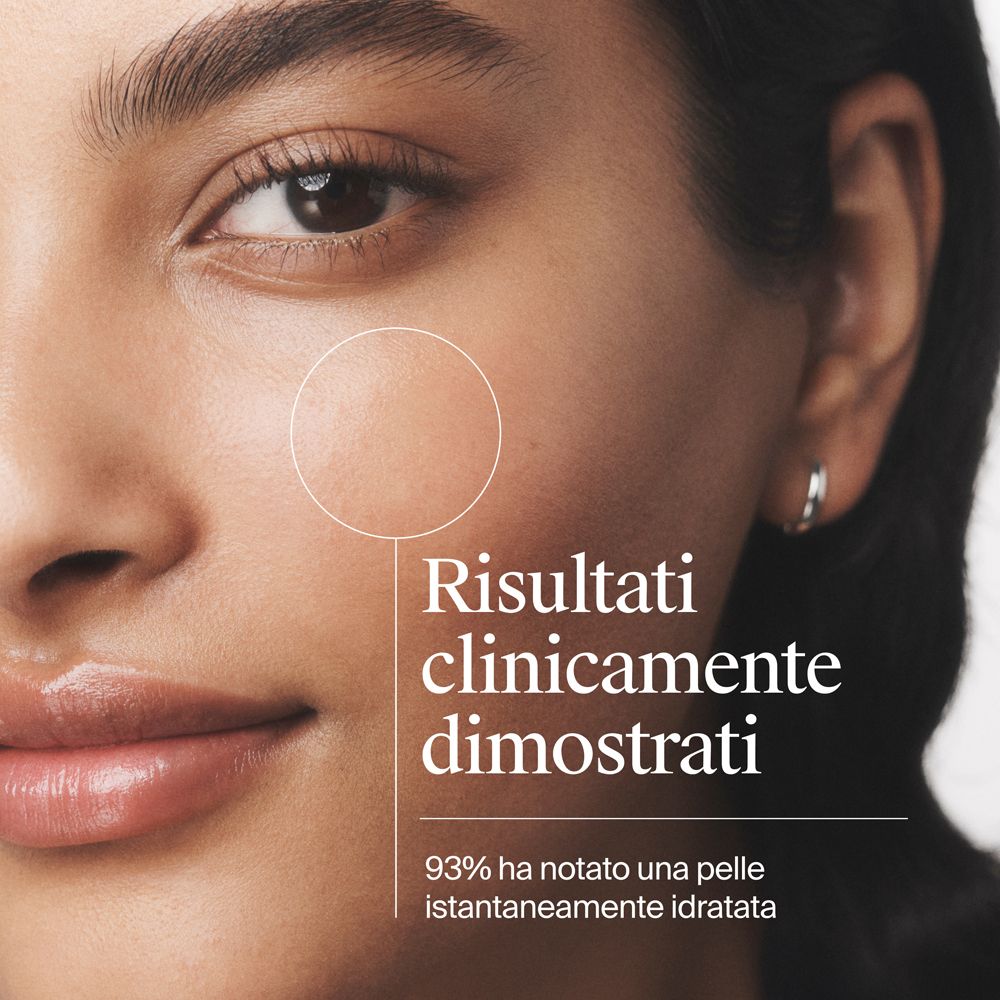 Nahaufnahme eines Gesichts mit Hervorhebung der Haut.