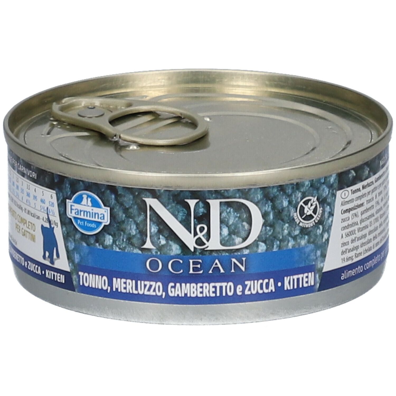 Nassfutter Farmina N&D Ocean - Katze Kittenfutter Thunfisch, Kabeljau, Garnele & Kürbis